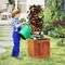 Wooden Raised Garden Bed with Trellis Vertical Planter Box for Climbing Plants Indoor Outdoor